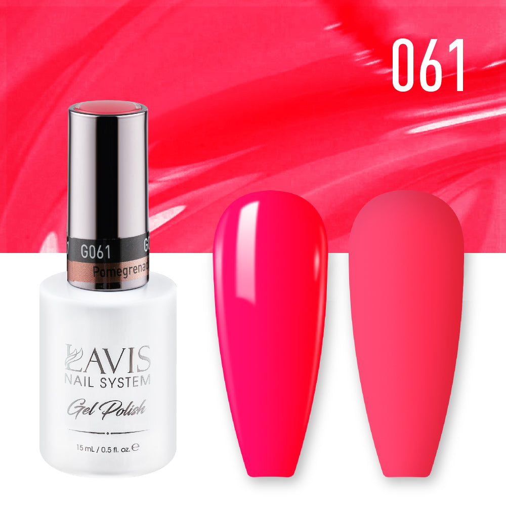 LAVIS Nail Lacquer - 061 Pomegrenadine - 0.5oz