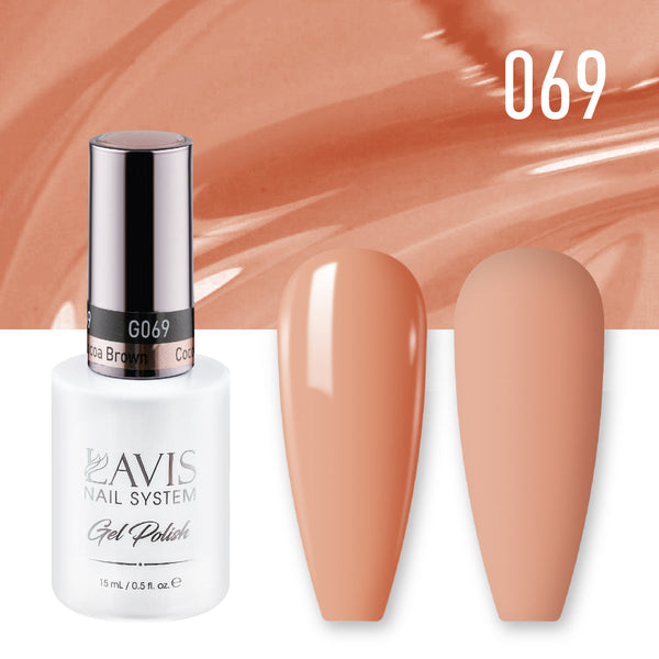 LAVIS Nail Lacquer - 069 Cocoa Brown - 0.5oz