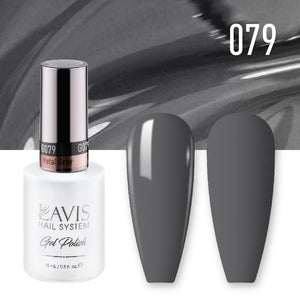 LAVIS Nail Lacquer - 079 Metal Gray - 0.5oz