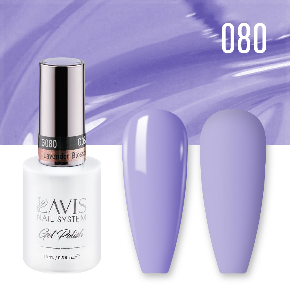LAVIS Nail Lacquer - 080 Lavender Blossom - 0.5oz