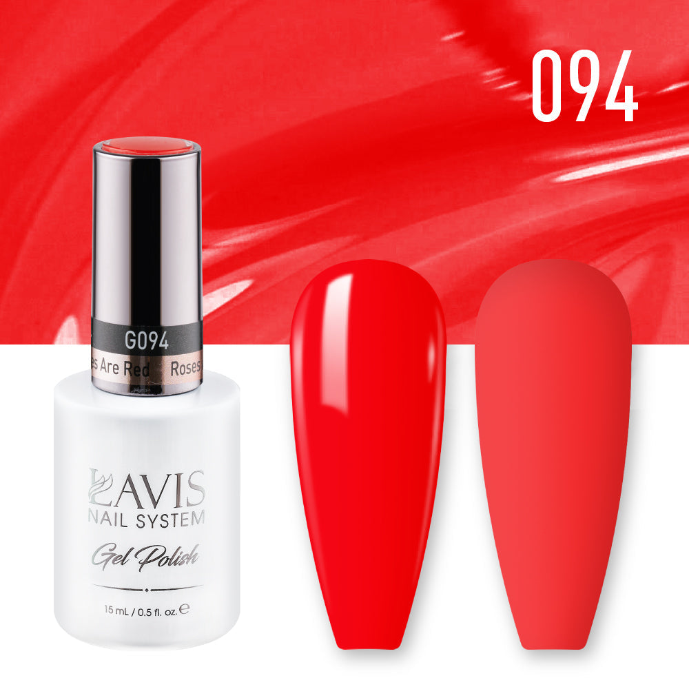 LAVIS Nail Lacquer - 094 Roses Are Red - 0.5oz