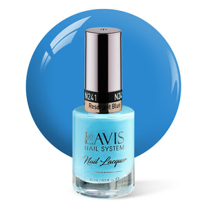 LAVIS Nail Lacquer - 241 (Ver 2) Resonant Blue - 0.5oz