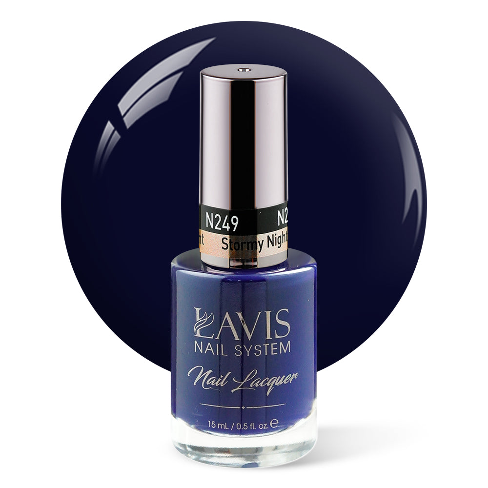 LAVIS Nail Lacquer - 249 (Ver 2) Stormy Night - 0.5oz