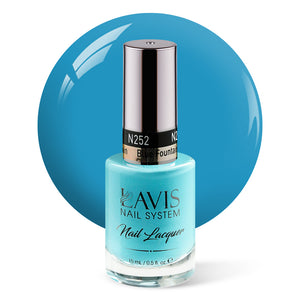 LAVIS Nail Lacquer - 252 (Ver 2) Blue Fountain - 0.5oz