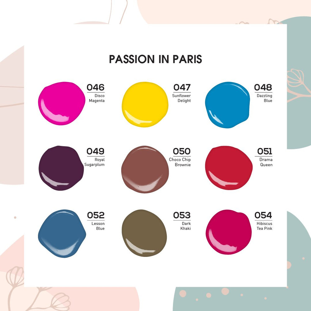 PASSION IN PARIS - Lavis Valentine Nail Lacquer Collection: 046, 047, 048, 049, 050, 051, 052, 053, 054