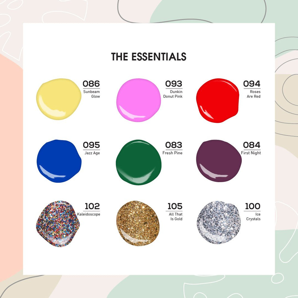 THE ESSENTIALS - Lavis Holiday Gel Nail Polish Collection: 083, 084, 086, 093, 094, 095, 100, 102, 105