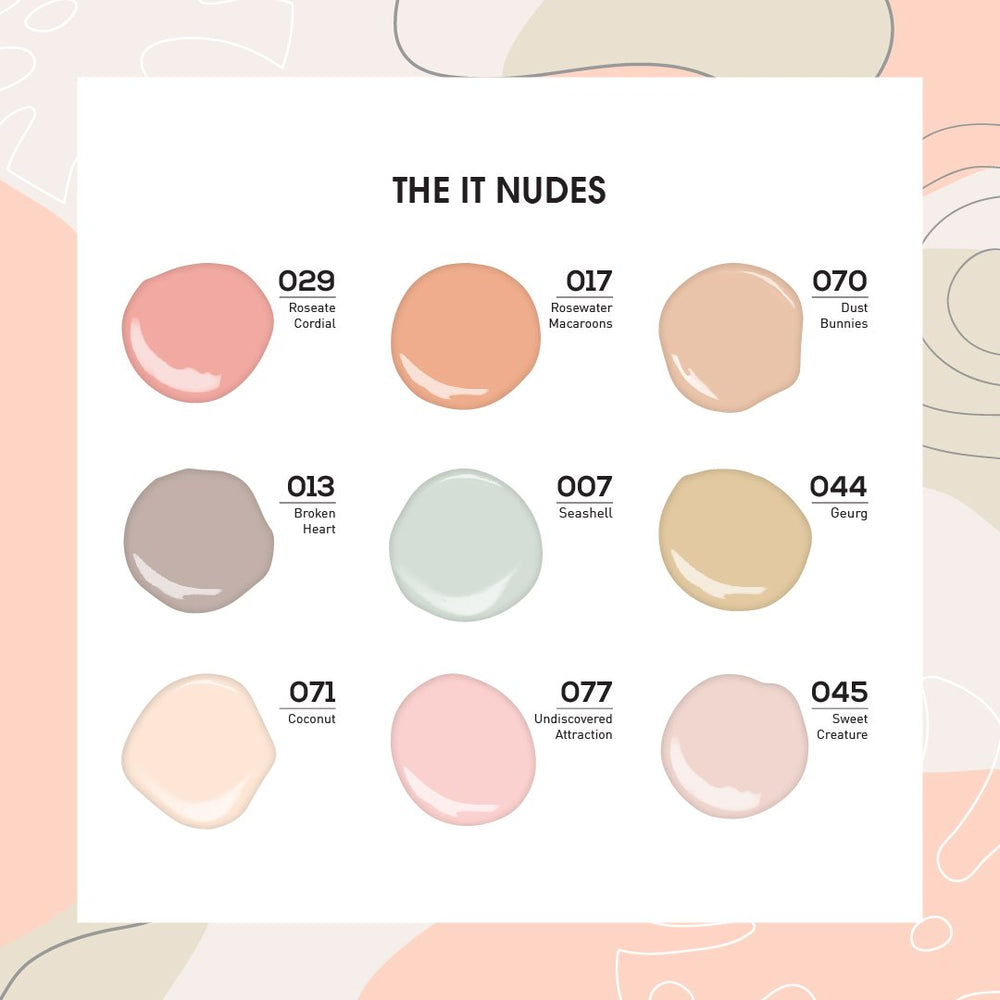 THE IT NUDES - Lavis Valentine Nail Lacquer Collection: 007, 013, 017, 029, 044, 045, 070, 071, 077