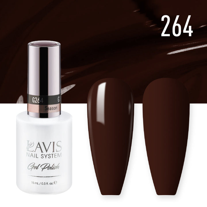 Lavis Gel Nail Polish Duo - 264 Brown Colors - Season