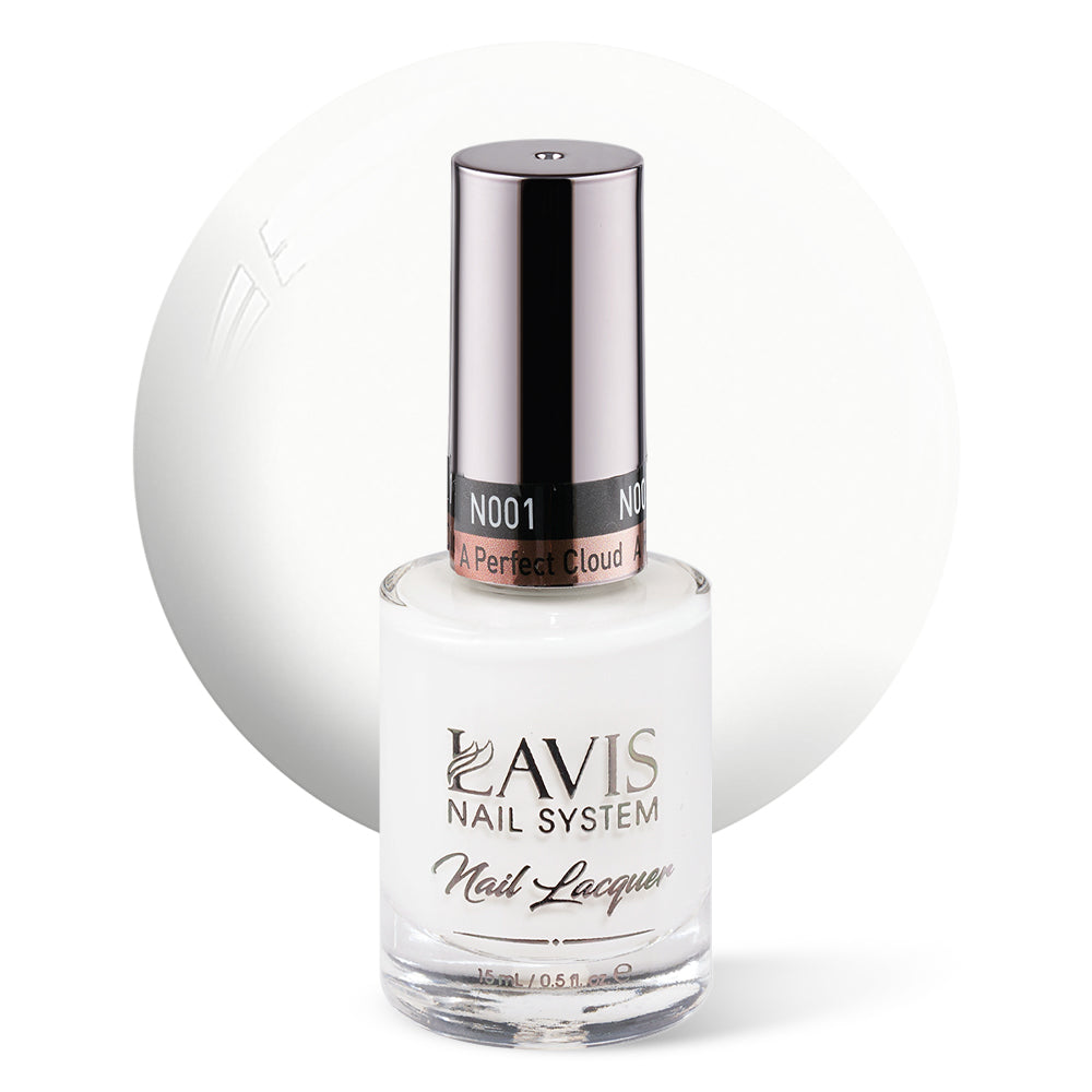 LAVIS Nail Lacquer - 001 A Perfect Cloud - 0.5oz