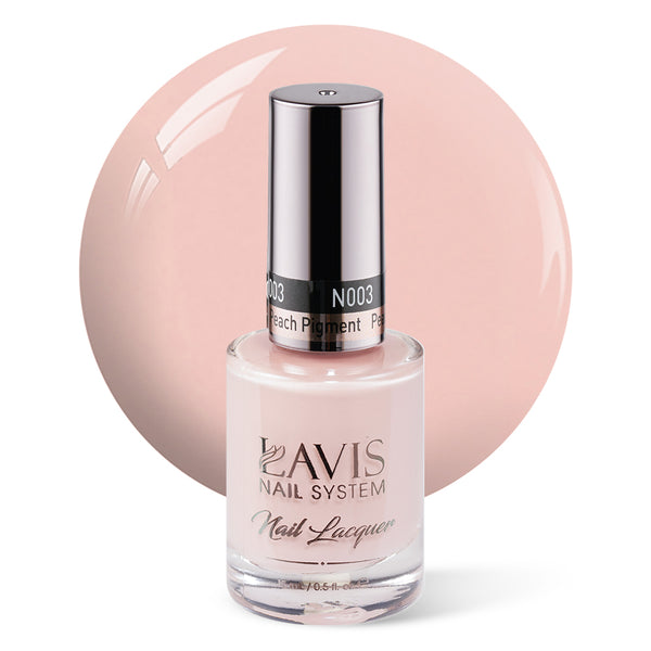 LAVIS Nail Lacquer - 003 Peach Pigment - 0.5oz