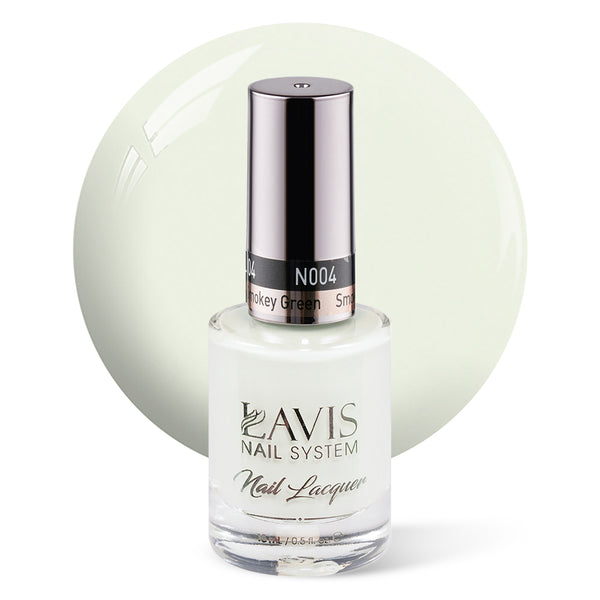 LAVIS Nail Lacquer - 004 Smokey Green - 0.5oz