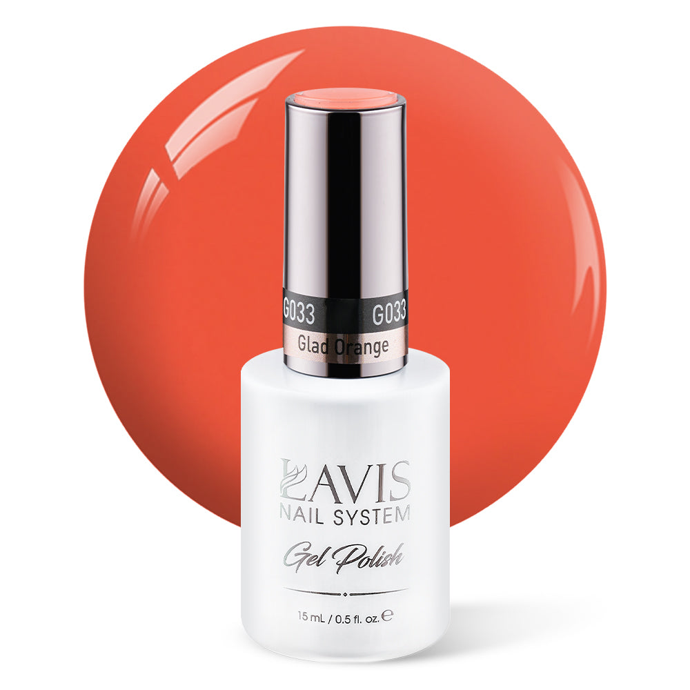 LAVIS 033 Glad Orange - Gel Polish 0.5oz