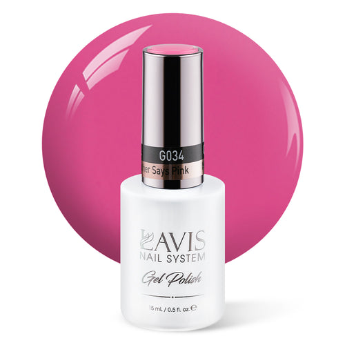 LAVIS 034 My Brother Says Pink - Gel Polish 0.5oz