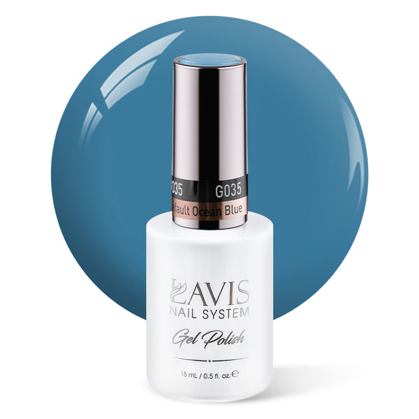 LAVIS 035 Default Ocean Blue - Gel Polish 0.5oz