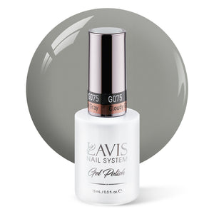 LAVIS 075 Cloudy Gray - Gel Polish 0.5oz