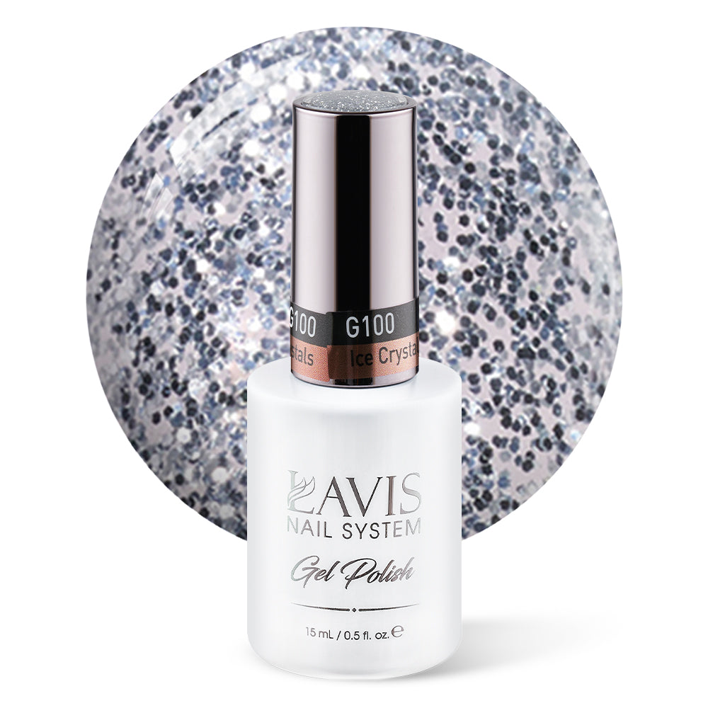 LAVIS 100 Ice Crystals - Gel Polish 0.5oz