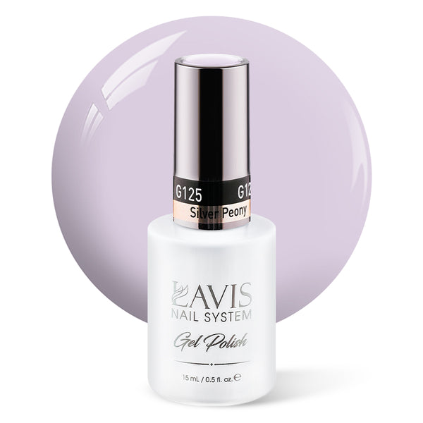 LAVIS 125 Silver Peony - Gel Polish 0.5 oz