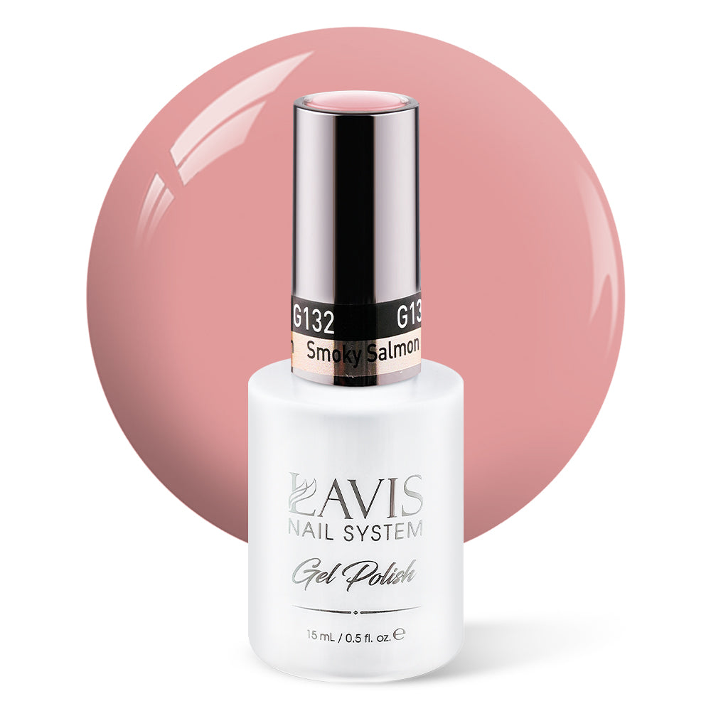 LAVIS 132 Smoky Salmon - Gel Polish 0.5 oz