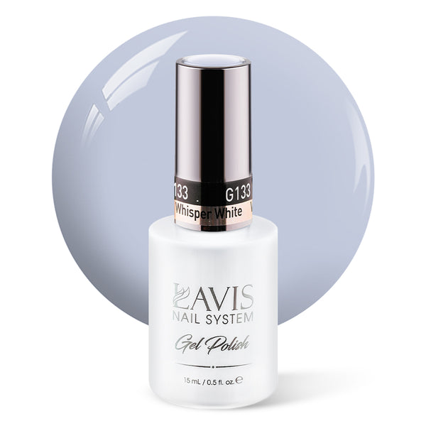 LAVIS 133 Whisper White - Gel Polish 0.5 oz