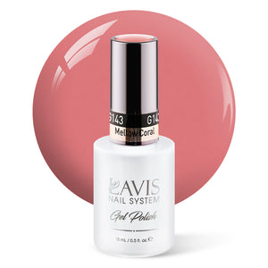 LAVIS 143 Mellow Coral - Gel Polish 0.5 oz