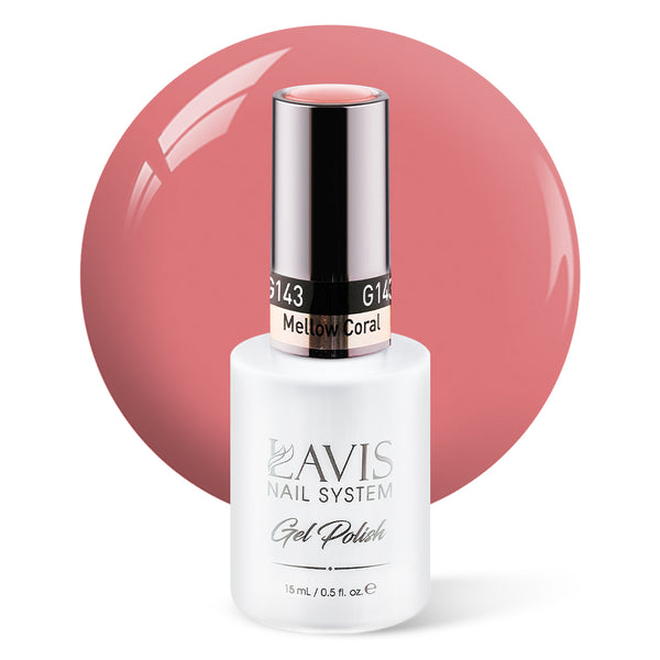 LAVIS 143 Mellow Coral - Gel Polish 0.5 oz