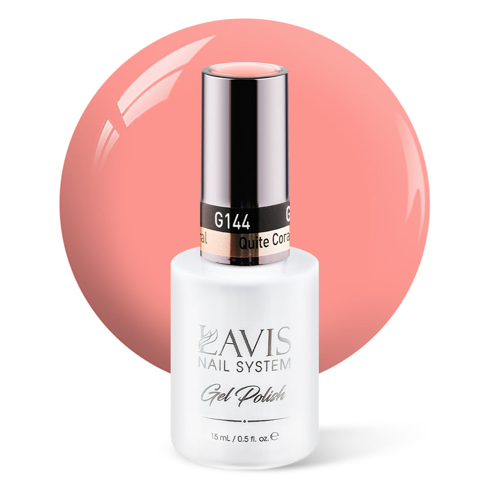 LAVIS 144 Quite Coral - Gel Polish 0.5 oz