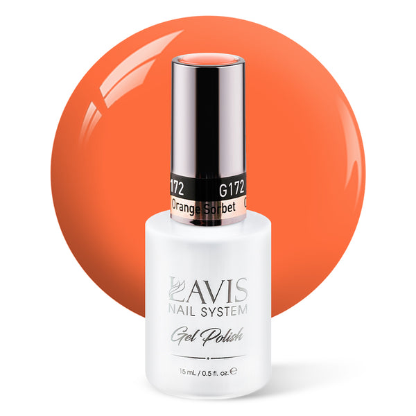 LAVIS 172 Orange Sorbet - Gel Polish 0.5 oz