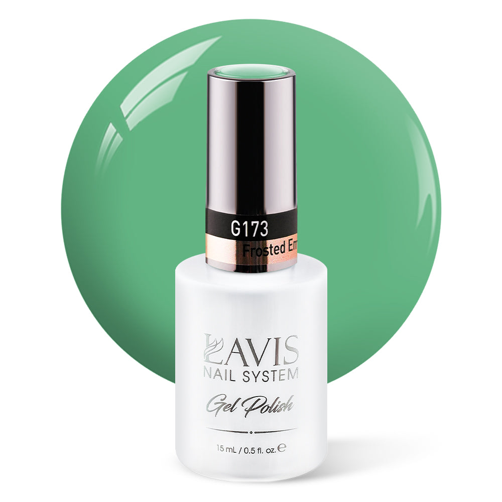 LAVIS 173 Frosted Emerald - Gel Polish 0.5 oz