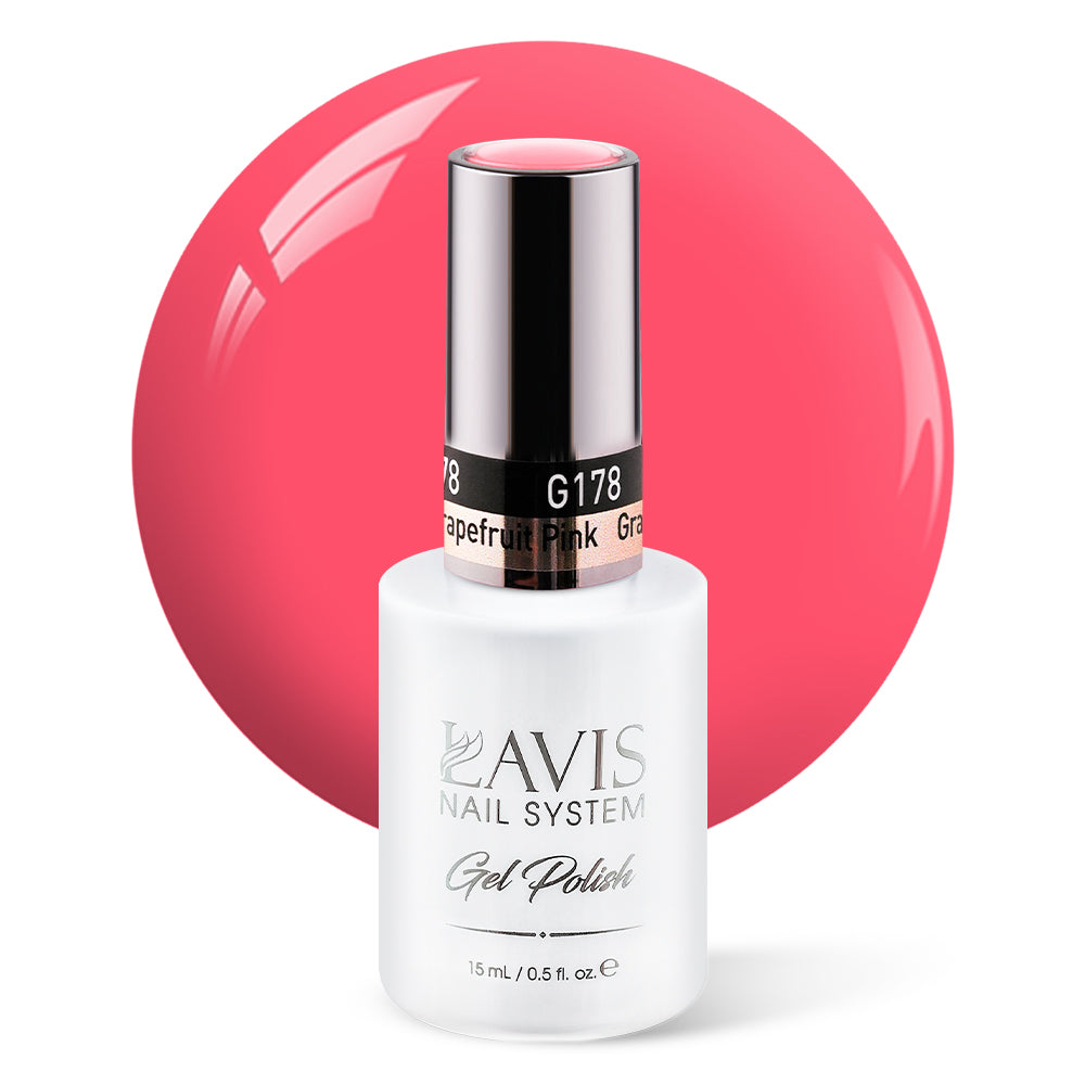 LAVIS 178 Grapefruit Pink - Gel Polish 0.5 oz