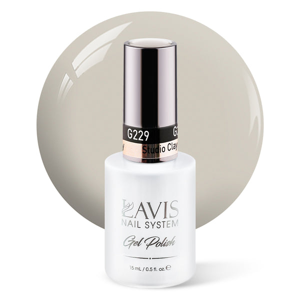 LAVIS 229 Studio Clay - Gel Polish 0.5 oz