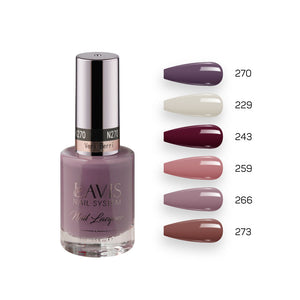 LAVIS Nail Lacquer Fall Set N (6 colors): 270; 229; 243; 259; 266; 273