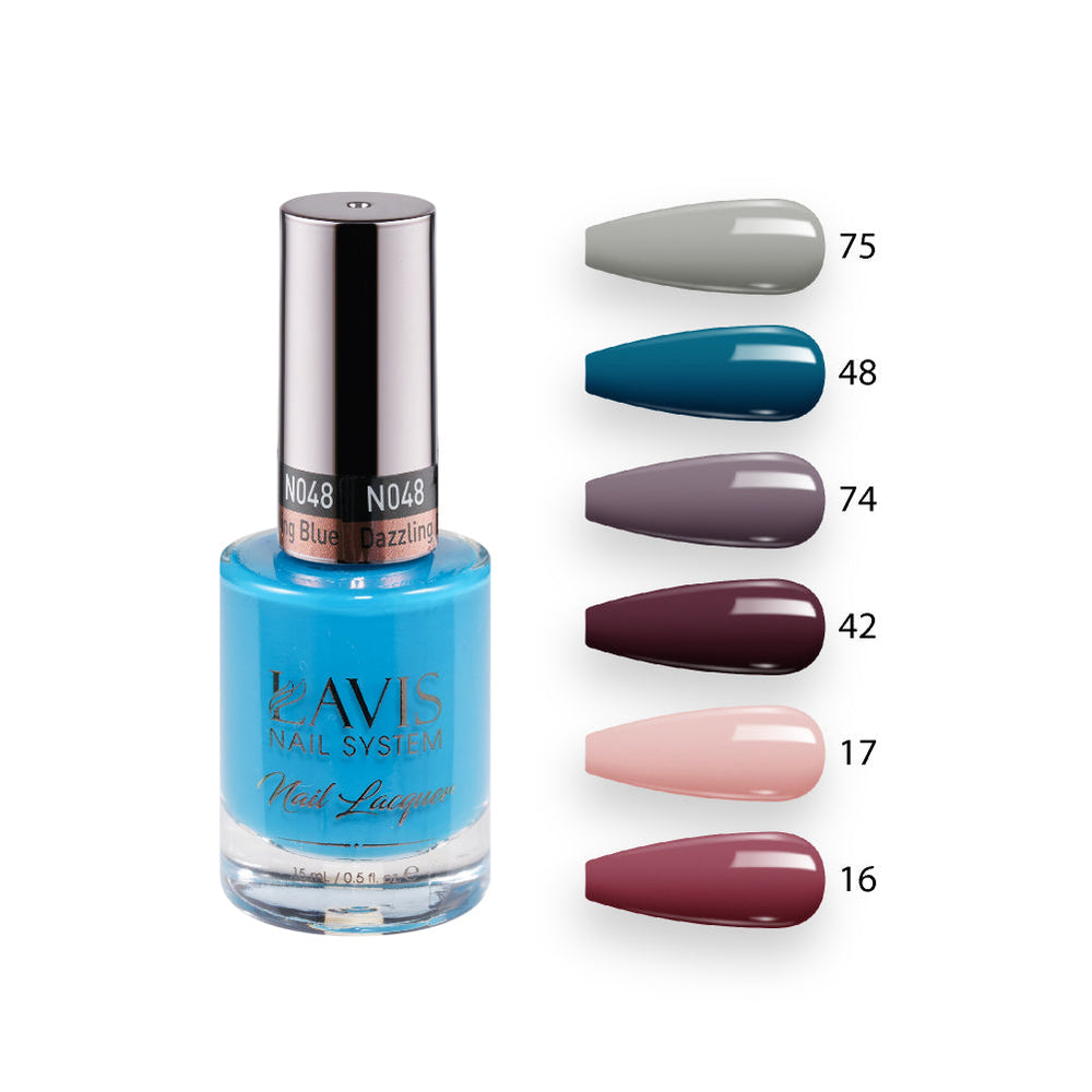 LAVIS Nail Lacquer Set N9 (6 colors): 075, 048, 074, 042, 017, 016