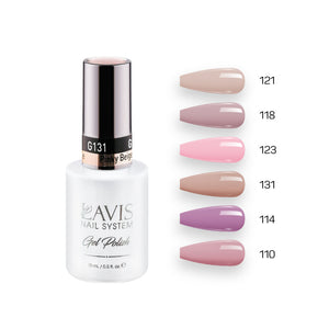  Lavis Gel Color Set G1 (6 colors): 121, 118, 123, 131, 114, 110 by LAVIS NAILS sold by DTK Nail Supply