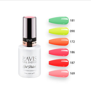  Lavis Gel Summer Color Set G11 (6 colors): 181, 090, 172, 186, 187, 169 by LAVIS NAILS sold by DTK Nail Supply