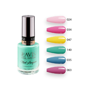 LAVIS Nail Lacquer Summer Set N10 (6 colors): 024, 034, 047, 140, 035, 063