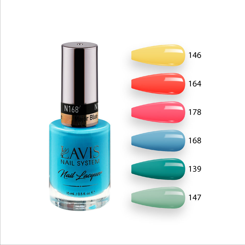 LAVIS Nail Lacquer Summer Set N1 (6 colors): 146, 164, 178, 168, 139, 147