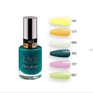 LAVIS Nail Lacquer Summer Set N8 (6 colors): 141, 177, 004, 202, 157, 067