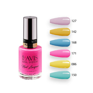 LAVIS Nail Lacquer Summer Set N9 (6 colors): 127, 142, 168, 171, 086, 150