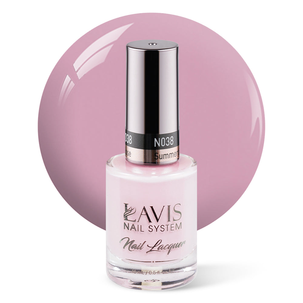 LAVIS Nail Lacquer - 038 Summertime Rose - 0.5oz