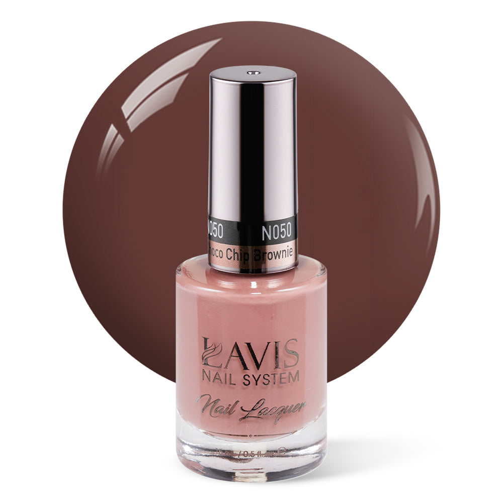 LAVIS Nail Lacquer - 050 Choco Chip Brownie - 0.5oz