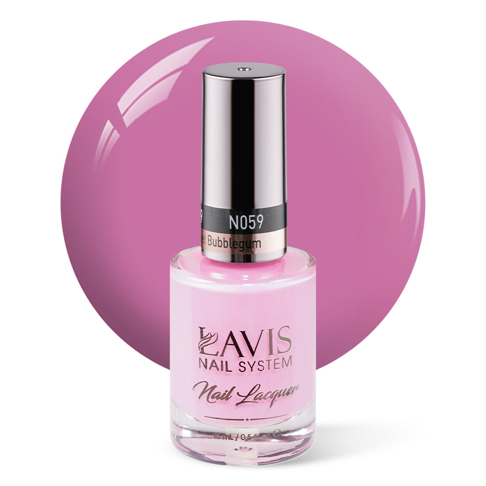 LAVIS Nail Lacquer - 059 Sweet Bubblegum - 0.5oz