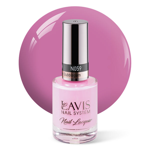 LAVIS Nail Lacquer - 059 Sweet Bubblegum - 0.5oz