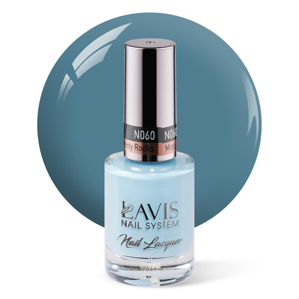 LAVIS Nail Lacquer - 060 Minty Rocks - 0.5oz