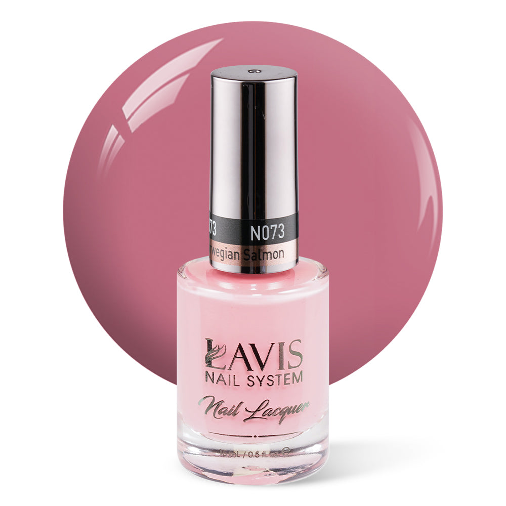 LAVIS Nail Lacquer - 073 Norwegian Salmon - 0.5oz