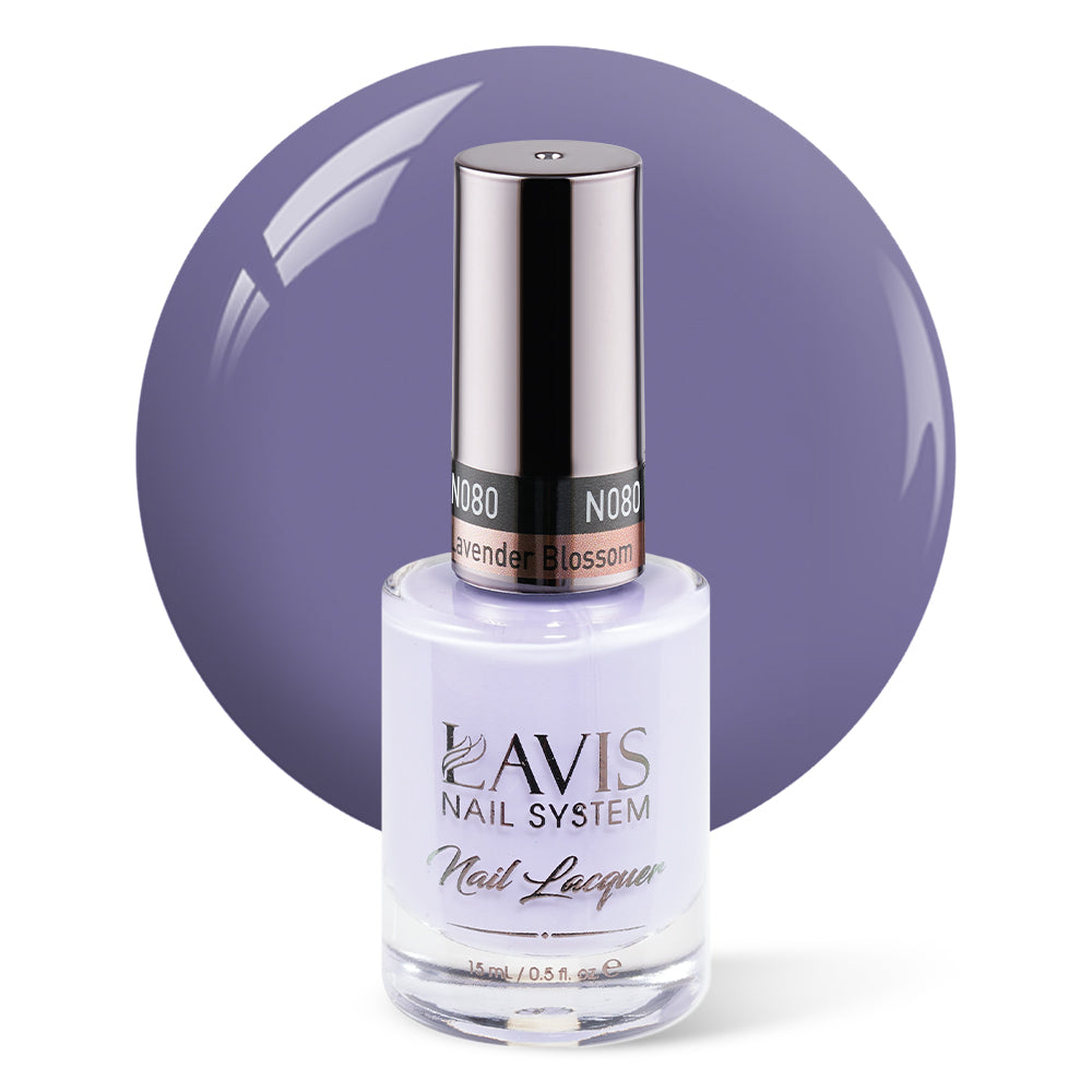 LAVIS Nail Lacquer - 080 Lavender Blossom - 0.5oz