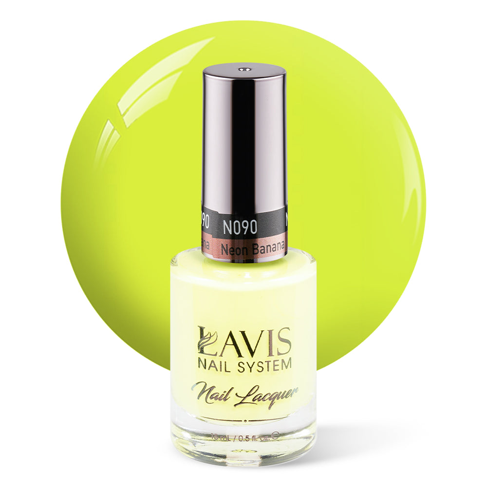 LAVIS Nail Lacquer - 090 Neon Banana - 0.5oz