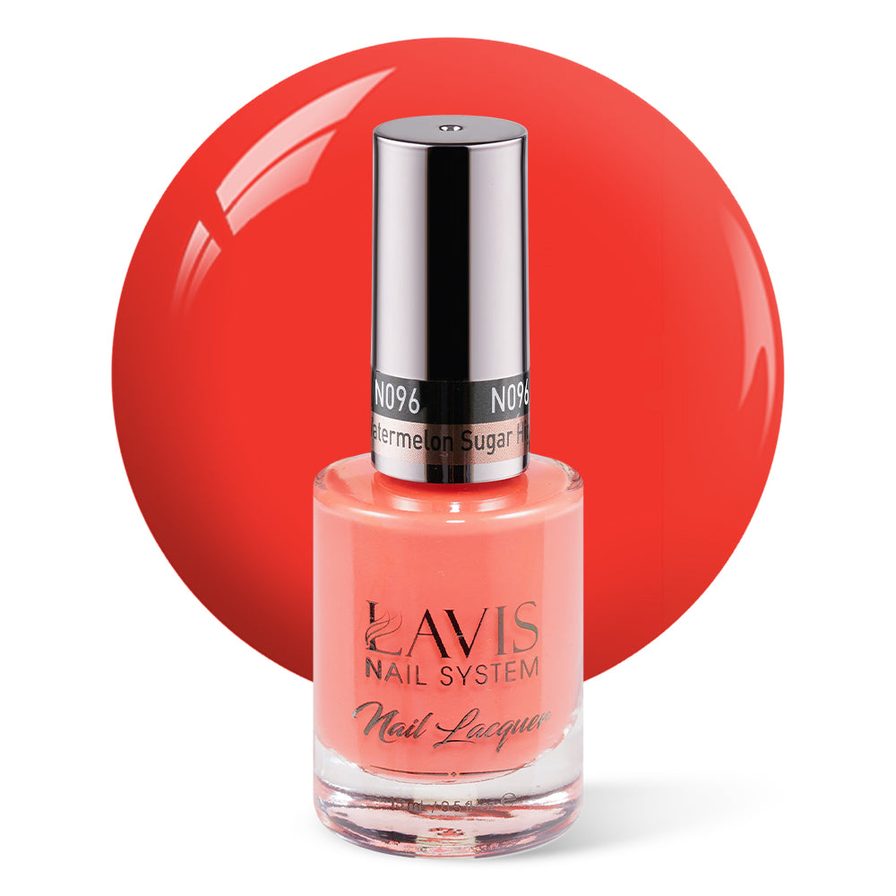 LAVIS Nail Lacquer - 096 Watermelon Sugar High - 0.5oz