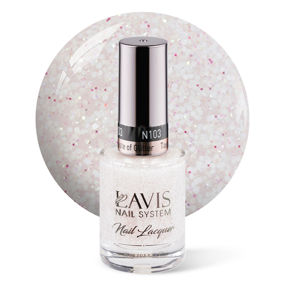 LAVIS Nail Lacquer - 103 Taste of Glitter - 0.5oz