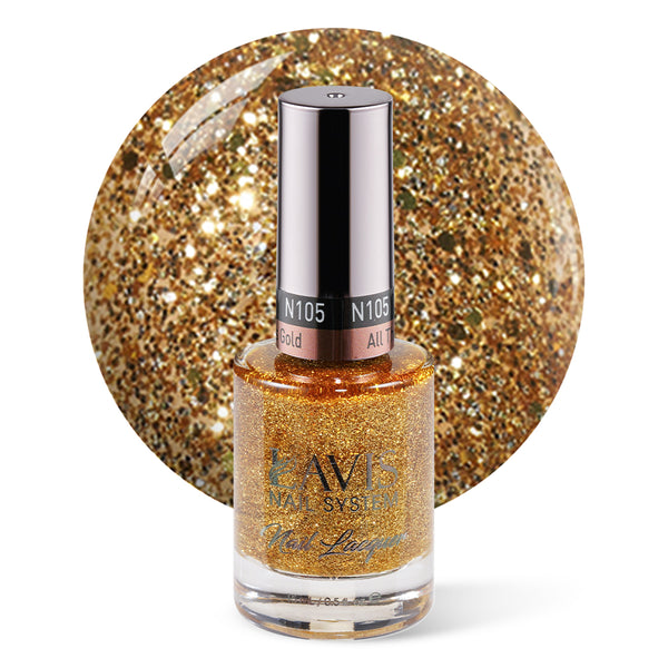 LAVIS Nail Lacquer - 105 All That Is Gold - 0.5oz