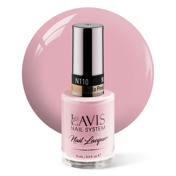 LAVIS Nail Lacquer - 110 Bella Pink - 0.5oz